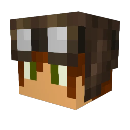 saba_c Minecraft avatar head, 3D render