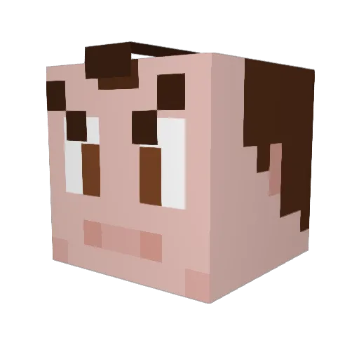 sabalax Minecraft avatar head, 3D render