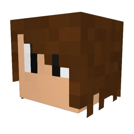 sabata_ Minecraft avatar head, 3D render