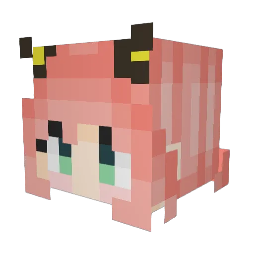sabbbi Minecraft avatar head, 3D render