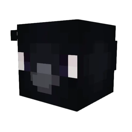 sabbetta Minecraft avatar head, 3D render