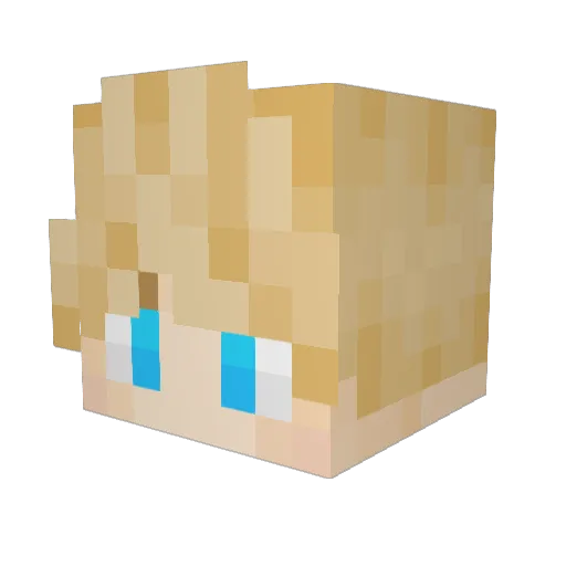 sabbewizard Minecraft avatar head, 3D render