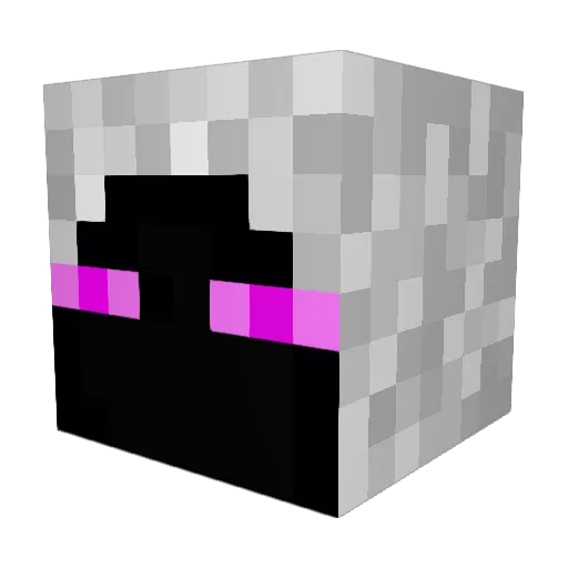 saber333333 Minecraft avatar head, 3D render