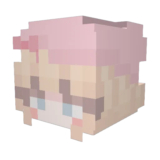 saber_0213 Minecraft avatar head, 3D render