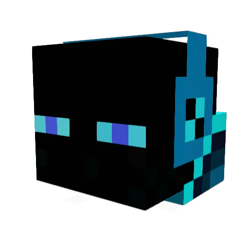 saberlite Minecraft avatar head, 3D render