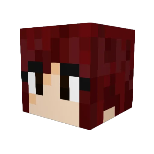 saberwolf1234 Minecraft avatar head, 3D render