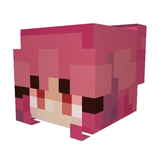 sabes Minecraft avatar head, 3D render