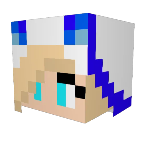 sabi55 Minecraft avatar head, 3D render