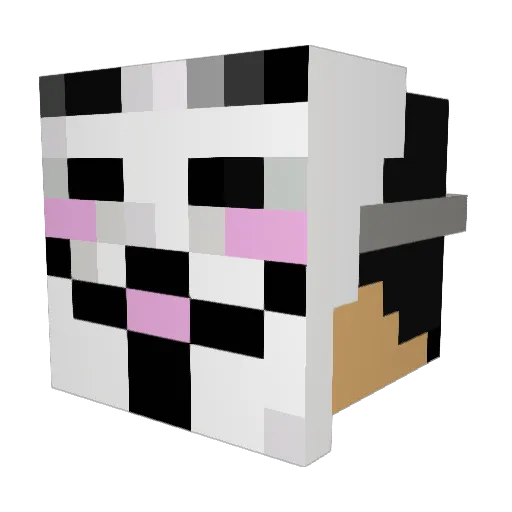 sabicd Minecraft avatar head, 3D render