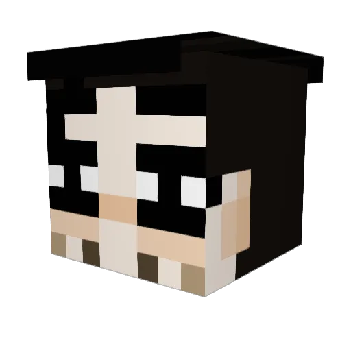 sabiiitsuki Minecraft avatar head, 3D render