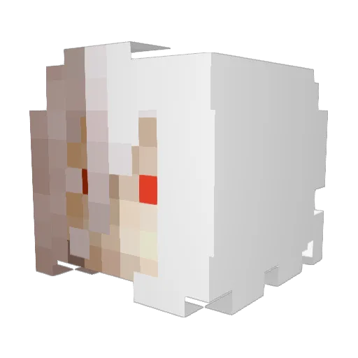 sabillian Minecraft avatar head, 3D render
