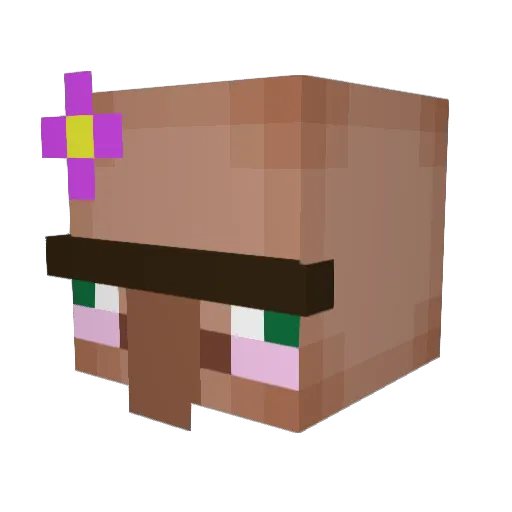 sabinuh Minecraft avatar head, 3D render
