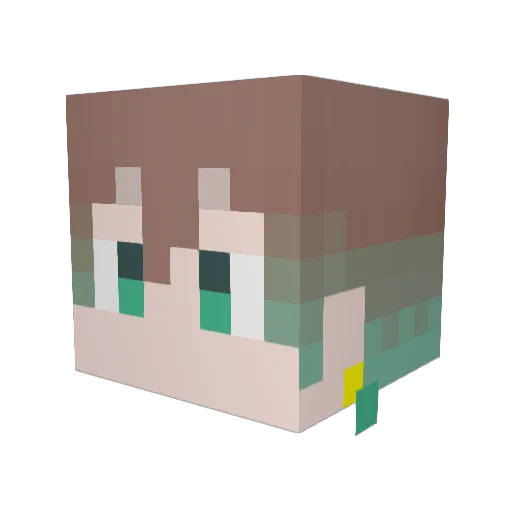 sabio006 Minecraft avatar head, 3D render
