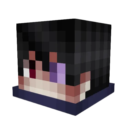 sable19 Minecraft avatar head, 3D render