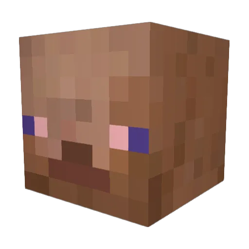 saboter Minecraft avatar head, 3D render