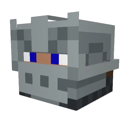 sabretoothpirate Minecraft avatar head, 3D render