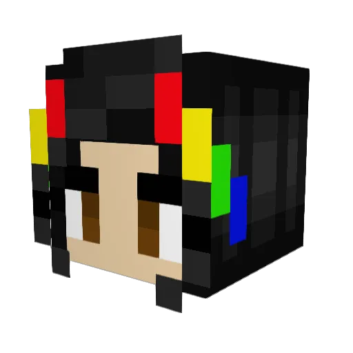 sabrihna Minecraft avatar head, 3D render
