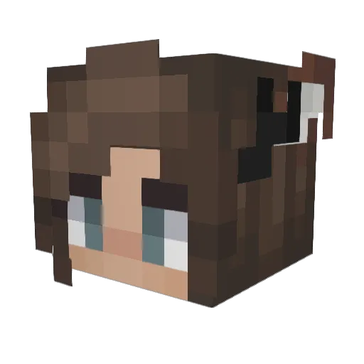 sabrina2007 Minecraft avatar head, 3D render