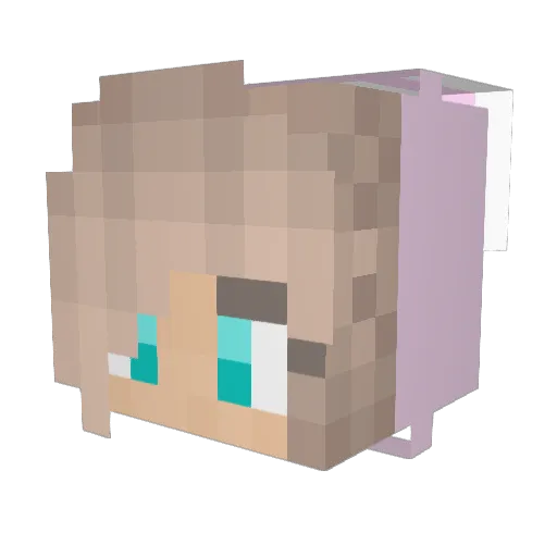 sabrinarie Minecraft avatar head, 3D render