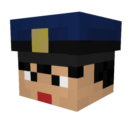 saburou1100 Minecraft avatar head, 3D render