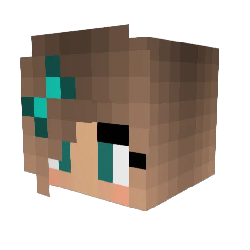 sabxn Minecraft avatar head, 3D render