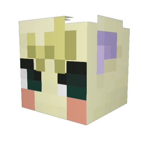 sabzsy Minecraft avatar head, 3D render