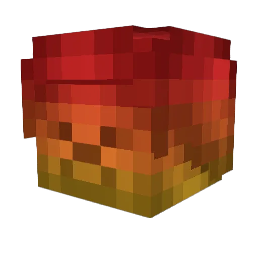 saca07 Minecraft avatar head, 3D render