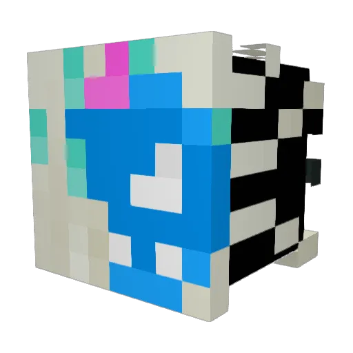 saccharose0551 Minecraft avatar head, 3D render