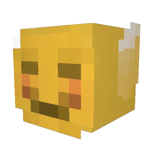 sacdj Minecraft avatar head, 3D render