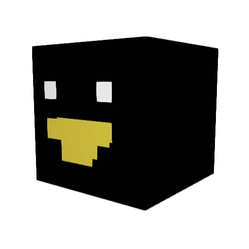 sacenori Minecraft avatar head, 3D render