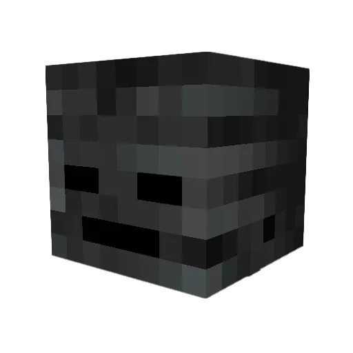 sacenox Minecraft avatar head, 3D render