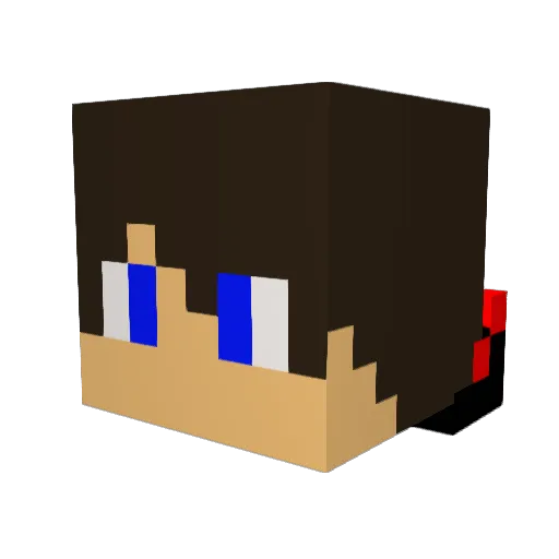 sacha030104 Minecraft avatar head, 3D render