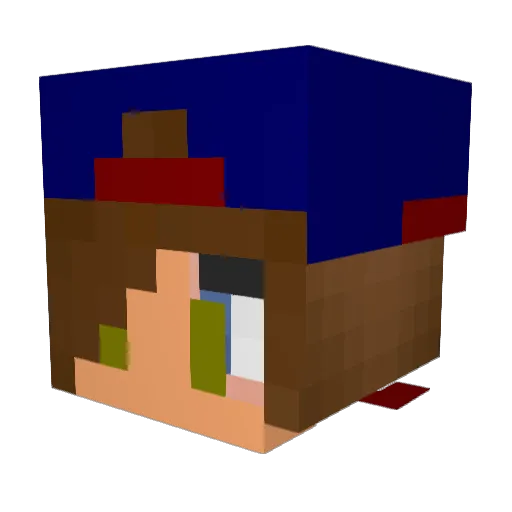 sachalala Minecraft avatar head, 3D render