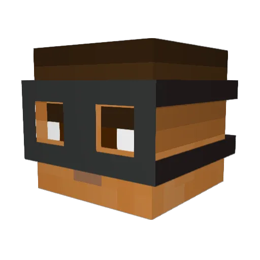 sachamarc Minecraft avatar head, 3D render