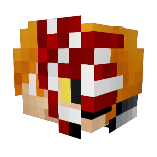 sachoueeee Minecraft avatar head, 3D render