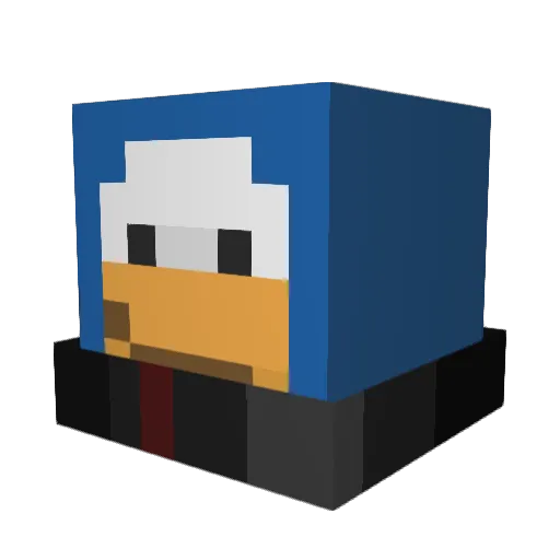 sachu_s Minecraft avatar head, 3D render