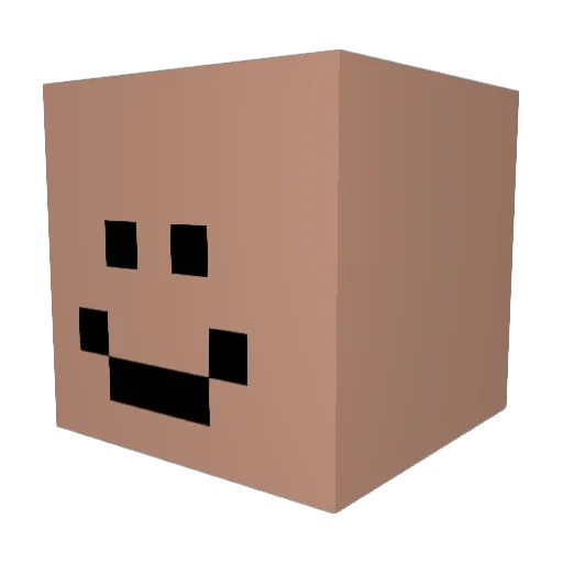 sacoure Minecraft avatar head, 3D render