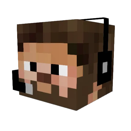sacr3 Minecraft avatar head, 3D render