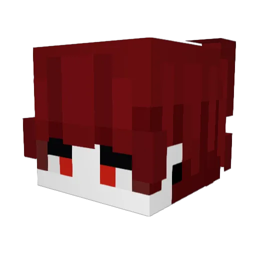 sacrfice Minecraft avatar head, 3D render