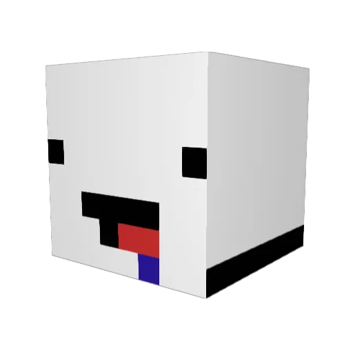 sacrogritox16 Minecraft avatar head, 3D render