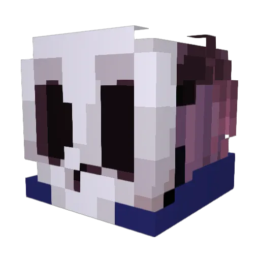 sacua Minecraft avatar head, 3D render