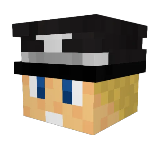 sad246 Minecraft avatar head, 3D render