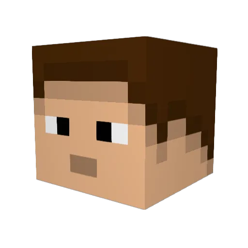 sad_0ne1 Minecraft avatar head, 3D render