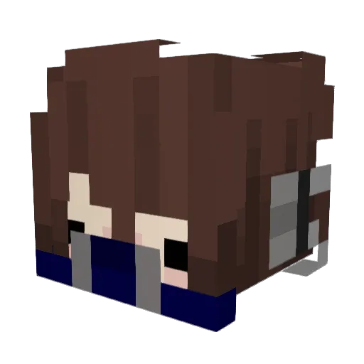 sad_4rt Minecraft avatar head, 3D render