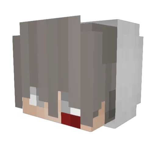 sad___ Minecraft avatar head, 3D render