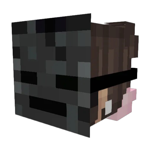 sad_boy1 Minecraft avatar head, 3D render