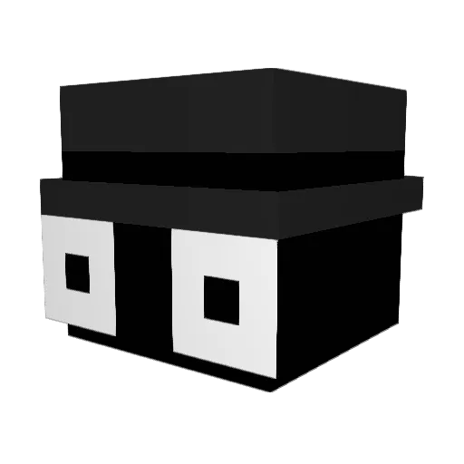 sad_sun Minecraft avatar head, 3D render