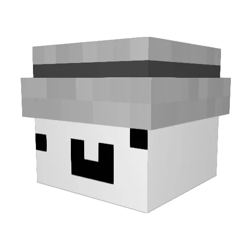 sadbear123 Minecraft avatar head, 3D render