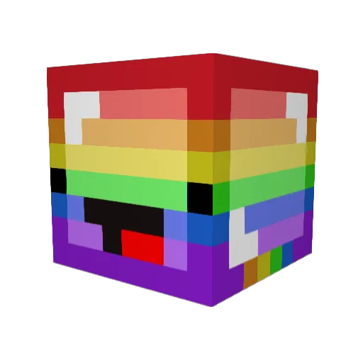sadbeep Minecraft avatar head, 3D render