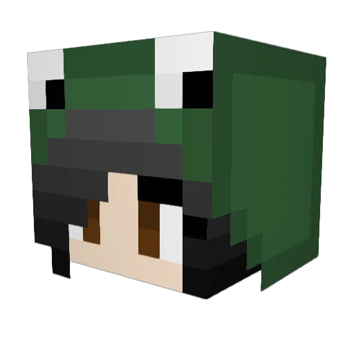 saddaytobegreen Minecraft avatar head, 3D render